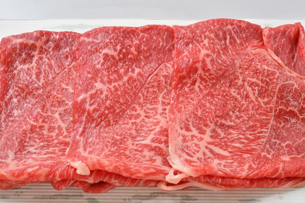 豚捨本店の和牛すき焼き用もも肉