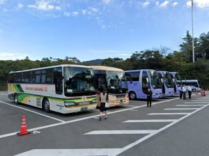 伊勢神宮内宮のバス駐車場