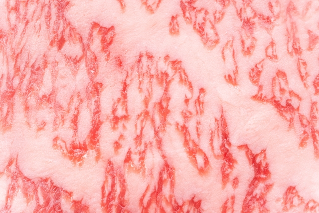 黒毛和牛サーロインステーキの霜降り